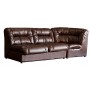 Диван Richman Визит Двойка 870 x 1650 x 850H см Угол Титан Dark Brown Коричневый