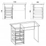 Стол письменный Декан Компанит ольха