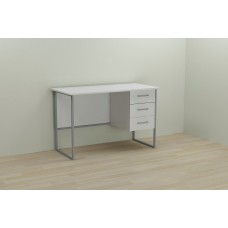 Компьютерный стол Ferrum-decor Гарри 75x120x70 серый ДСП Белое 16мм