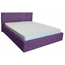 Кровать Richman Манчестер VIP 120 х 190 см Мисти Dark Violet С дополнительной металлической цельносварной рамой Фиолетовая