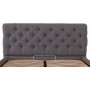 Кровать двуспальная Richman Лондон Comfort 180 х 190 см Мисти Dark Grey С подъемным механизмом и нишей для белья Темно-серая