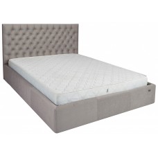 Кровать Richman Кембридж Comfort 140 х 200 см Amore 31 С подъемным механизмом и нишей для белья Серая