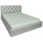 Кровать Richman Бристоль Comfort 140 х 200 см Zeus Deluxe Silver С подъемным механизмом и нишей для белья Серебристая