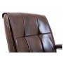 Офисное кресло руководителя Richman Arizona Титан Dark Brown Хром М1 Tilt Коричневое