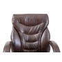 Офисное кресло руководителя Richman Cagliari Титан Dark Brown Хром М1 Tilt Коричневое